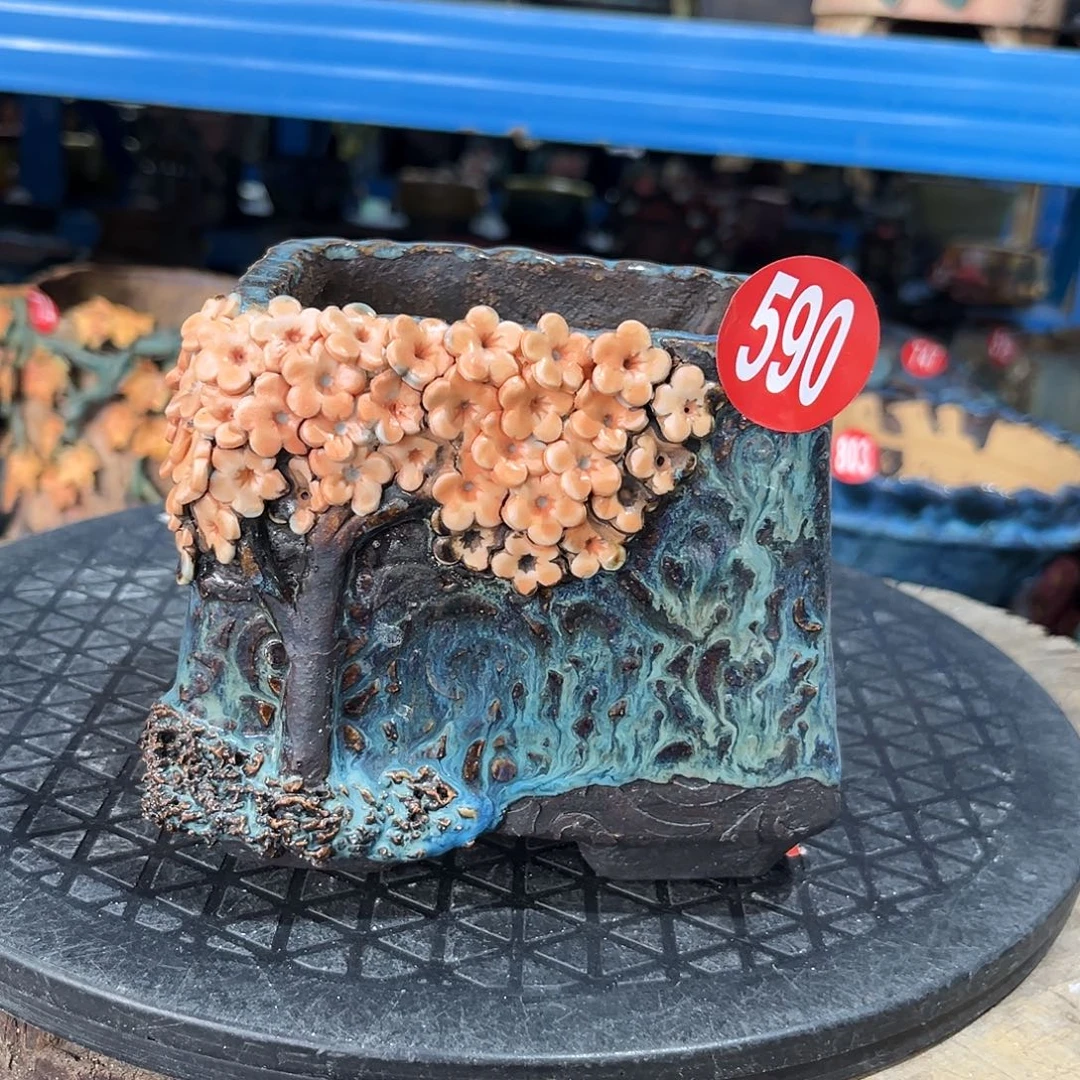 微瑕590 号陶然花器手工花盆