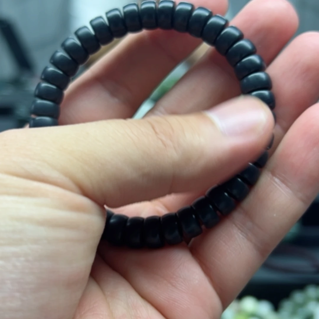 【闪购商品】未镶嵌手链和田玉和田玉纯天然卡9墨鱼