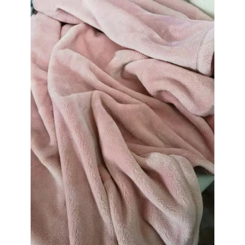 【粉色毯】200*230cm冬季保暖床单盖毯双人绒毯地毯卧室
