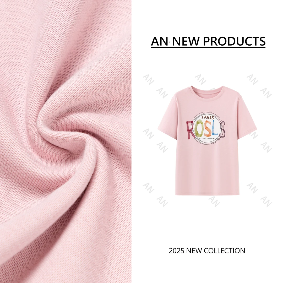 C02171新款休闲简约百搭ins风印花字母短袖T恤