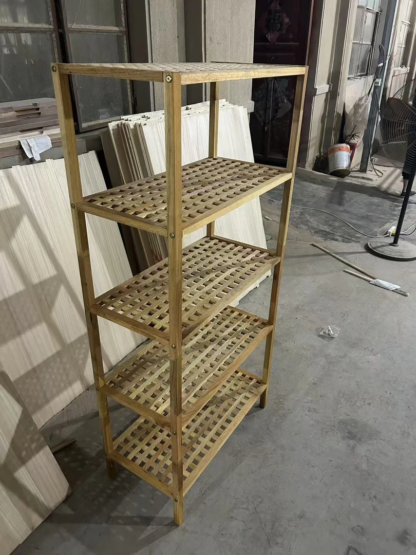 五层架楸木73×36×150瑕疵无售后木工7632