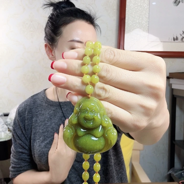 岫玉吊坠(赠链)未镶嵌