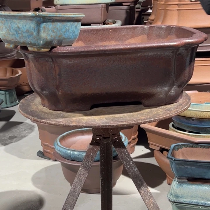 钓***生紫砂花盆高温釉50