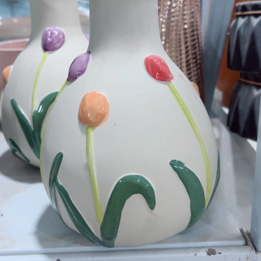 有孔，陶瓷花盆满10米包邮发货