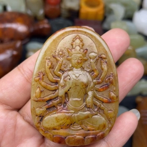 蛇纹石玉未镶嵌颈饰109