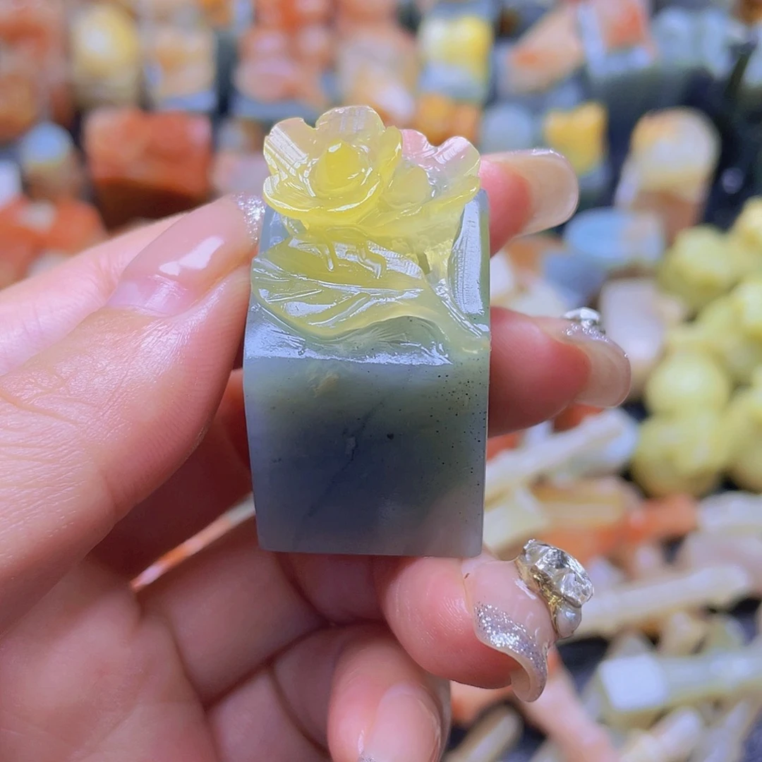 青田石印石纯手工