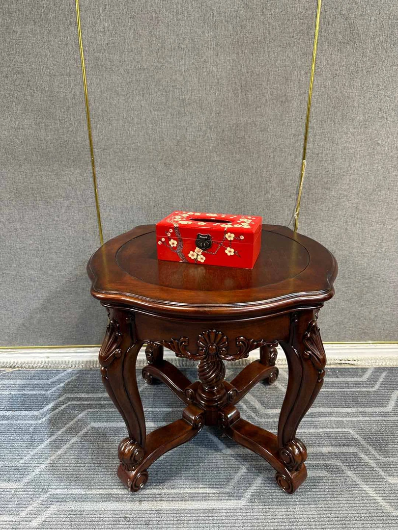 266圆几角几 620*620*580美式轻奢客厅古典