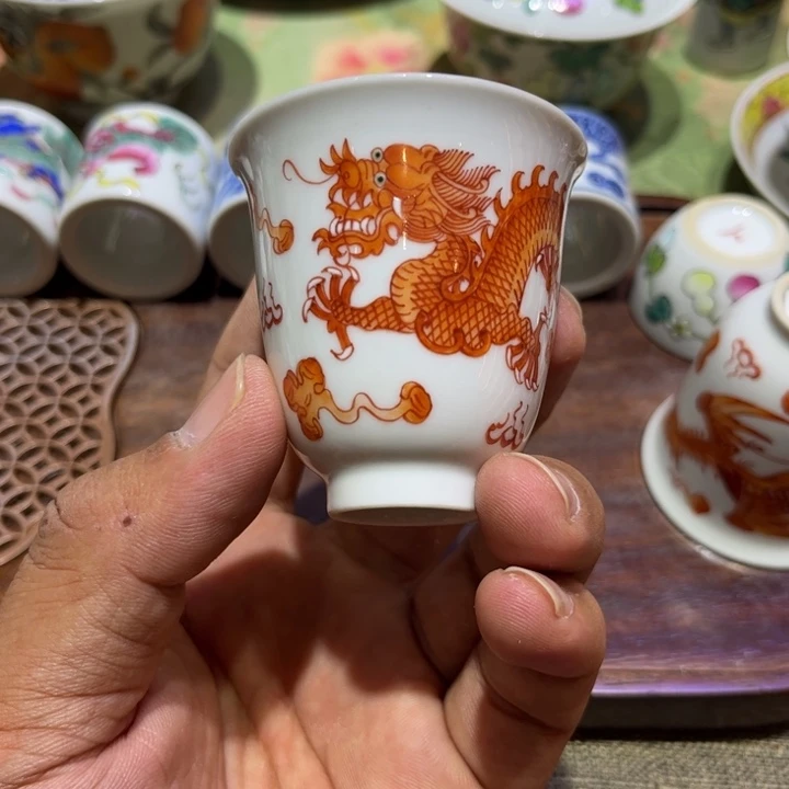纯手绘精品盖碗杯