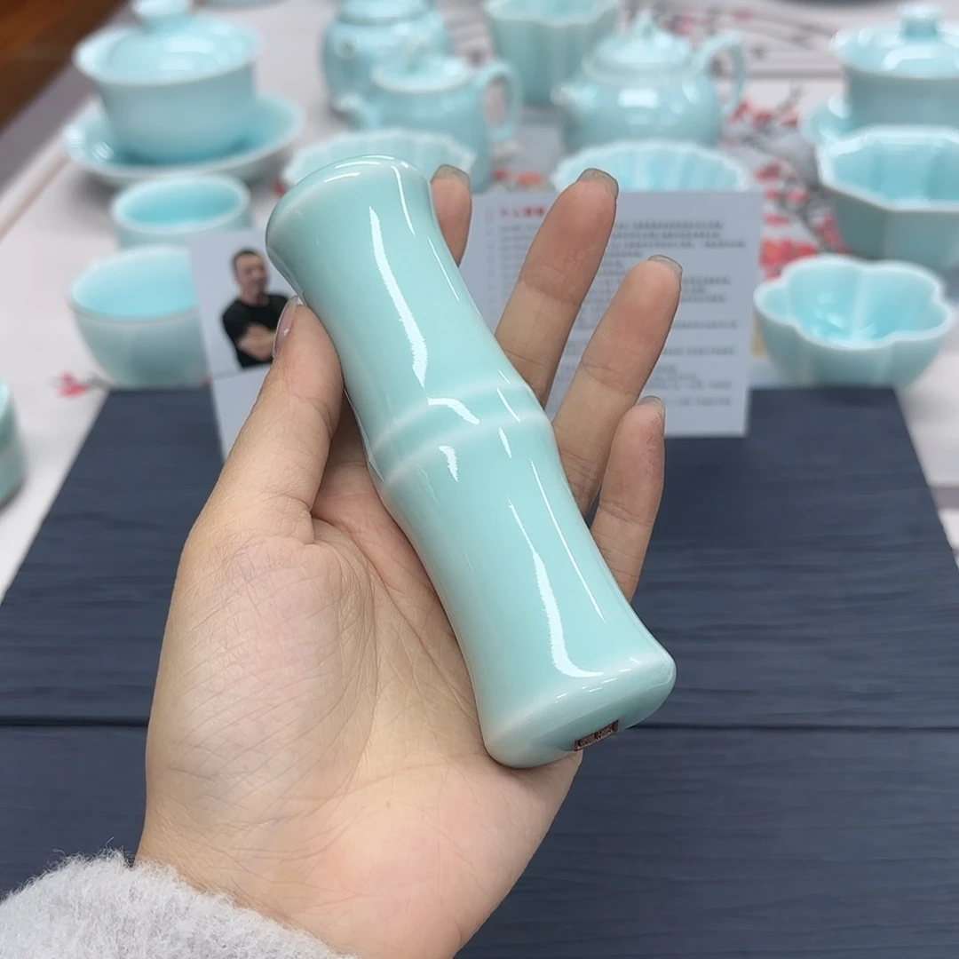 龙泉云间青瓷小米茶器