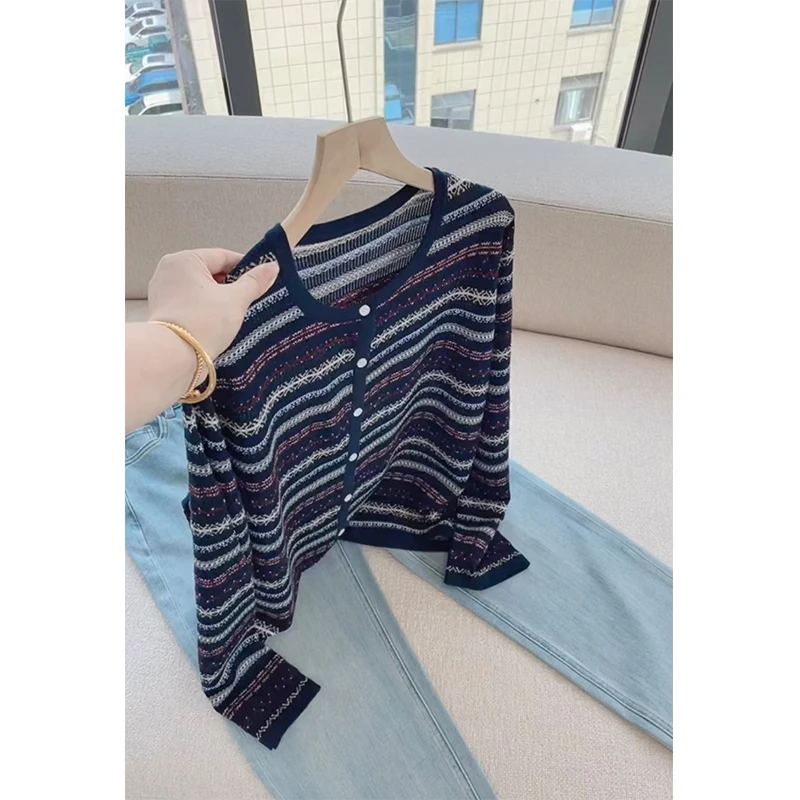 【费尔岛开衫】早秋设计感减龄洋气针织开衫