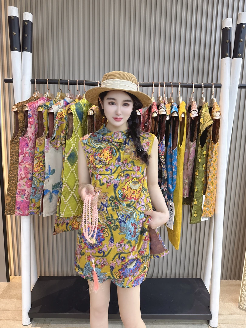 （无袖单上衣）2025夏装新款国风新中式旗袍单件上衣
