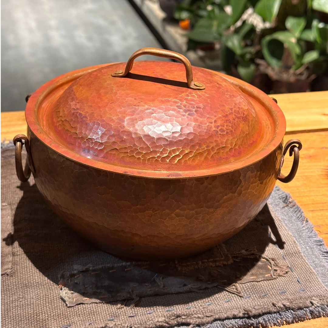 【柴烧茶器】紫铜锅 直径 18cm 容量2L