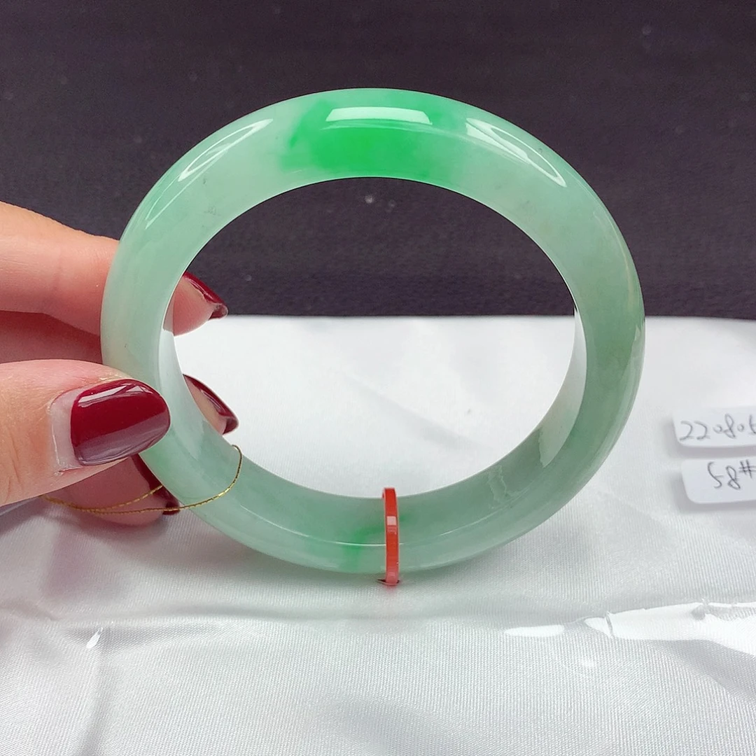 翡翠未镶嵌手镯58圈113