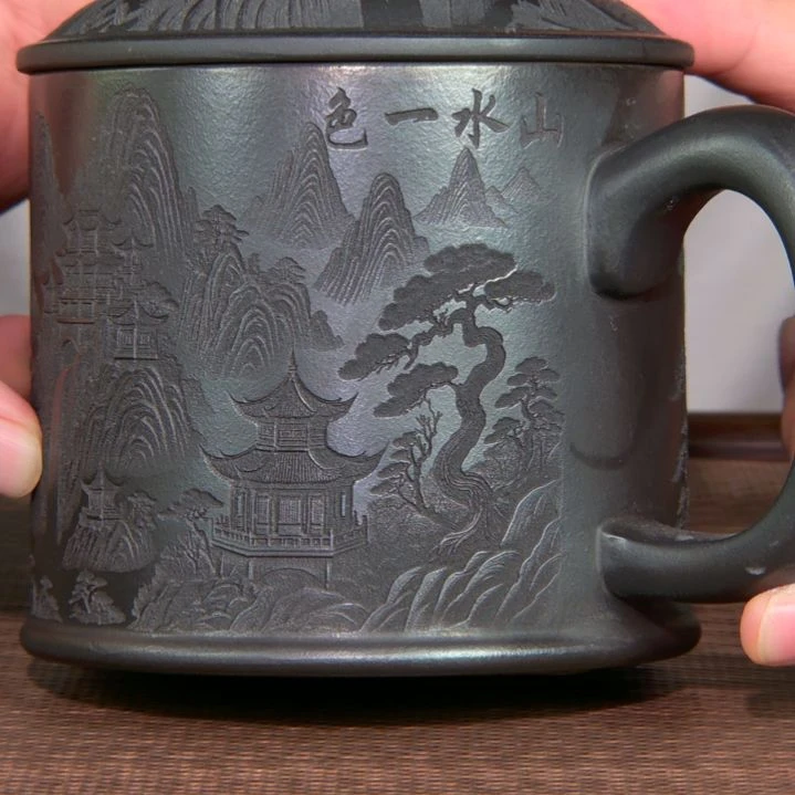 茶杯紫砂高货放漏
