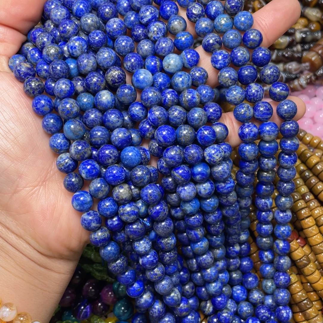 查罗石珠宝半成品合金青金8