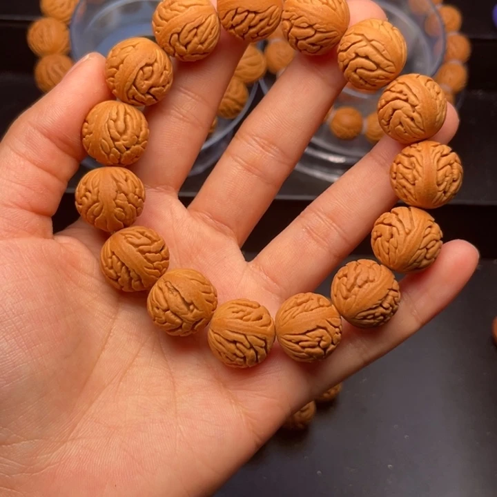 桃核手串绣球桃核16