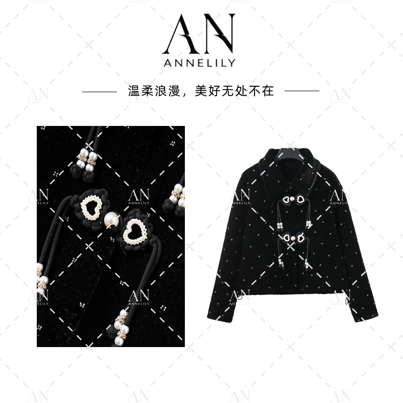 ANNELILY 【徽音】设计师休闲气质时尚百搭羽绒服外套AW2412062