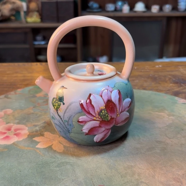 柴烧纯手工手绘陶瓷