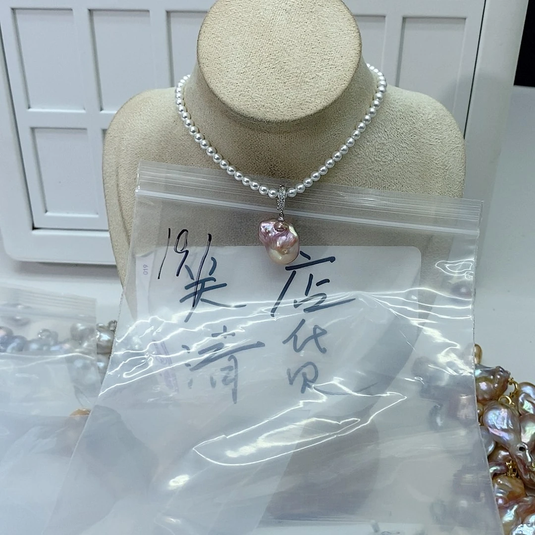 淡水珍珠颈饰合金