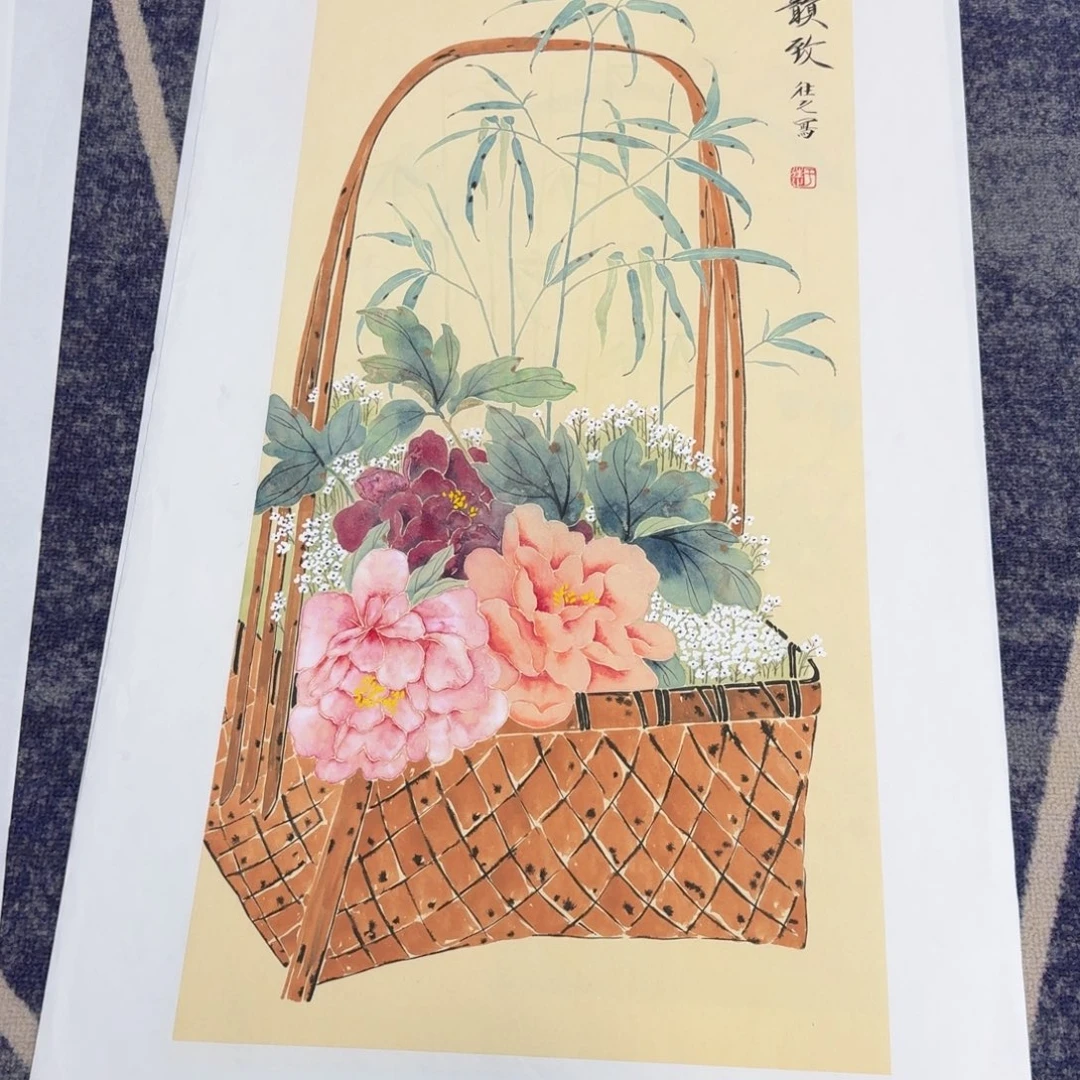 小***y国画纯手绘山水花鸟