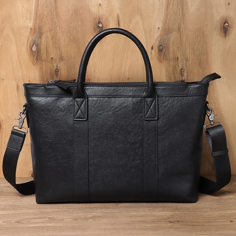 真皮男士商务公文包头层牛皮手提包出差文件包牛皮电脑包斜挎男包