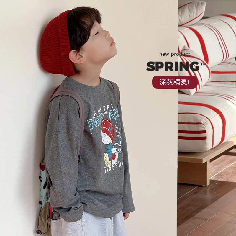 【2月26号 童年回忆】 ivan家童装中大童男卡通印花T恤 杨 DZ4547