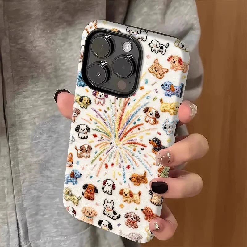 烟花猫狗适用菲林二合一适用苹果17手机壳新款华为vivo小米15opop