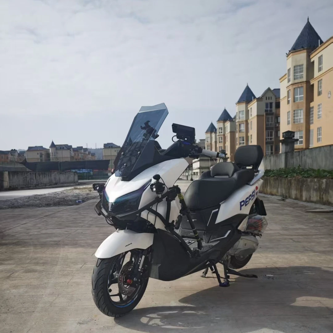 飞赛达五羊本田nwt150改装加高直线风挡支持定制不碰后视镜