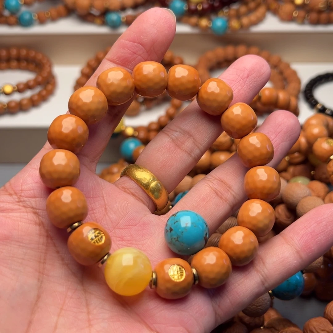 姐***夫手串猴头核桃钻面