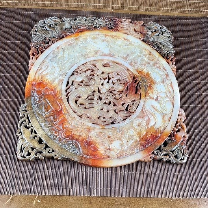 扬***鑫和田玉未镶嵌挂件