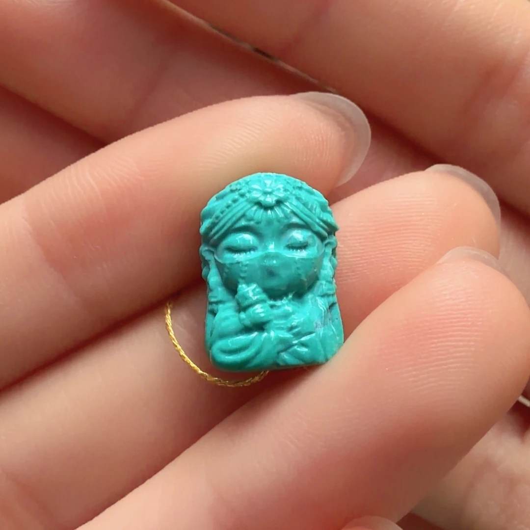 绿松石未镶嵌颈饰