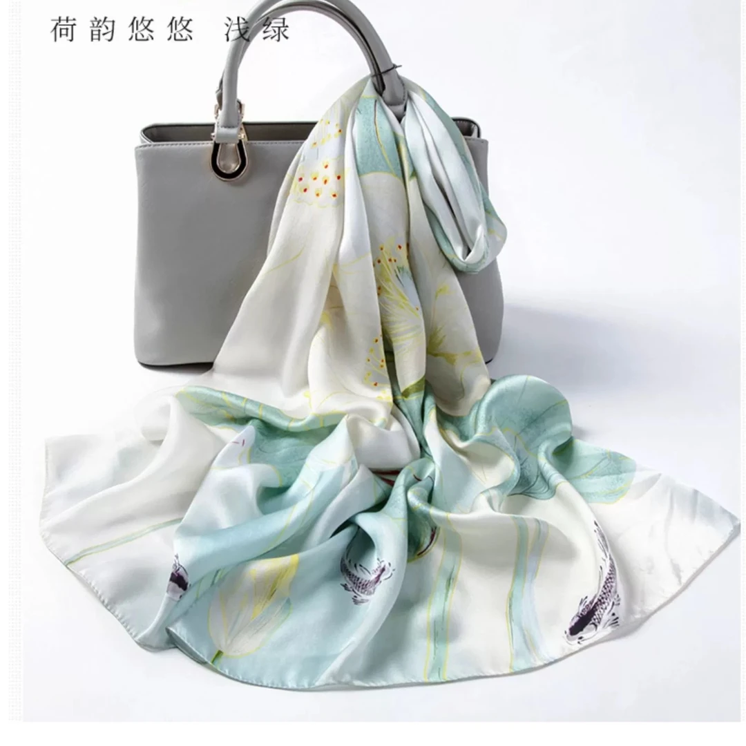 【520礼物】2025上海故事春夏套装礼盒桑蚕丝丝巾礼物荷韵悠悠