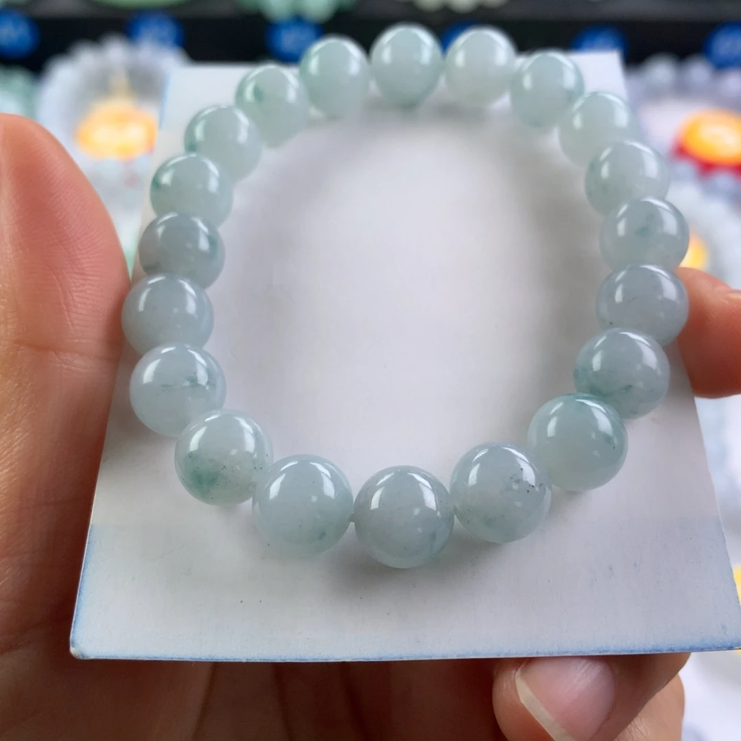 翡翠未镶嵌手链卡9.7