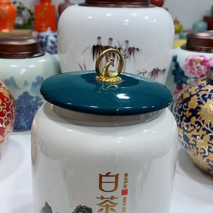 陶摆件储存罐茶叶罐