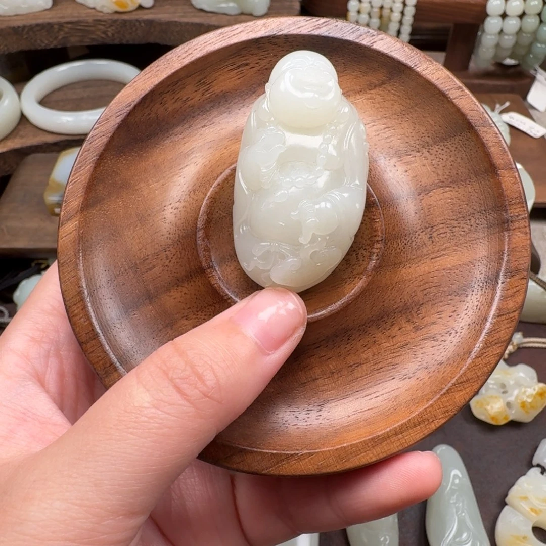吊坠(不含链)未镶嵌和田玉（子料）籽料佛公