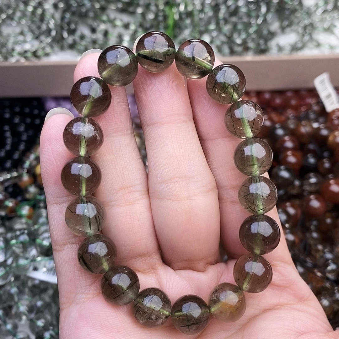 未镶嵌手链水晶桃*卡11