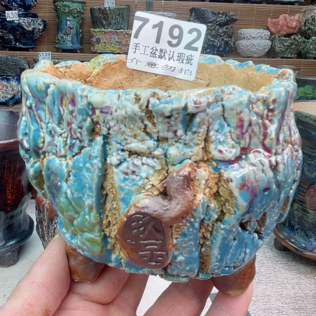 景德镇陶瓷艺术罐，全手工制作瑕疵特价