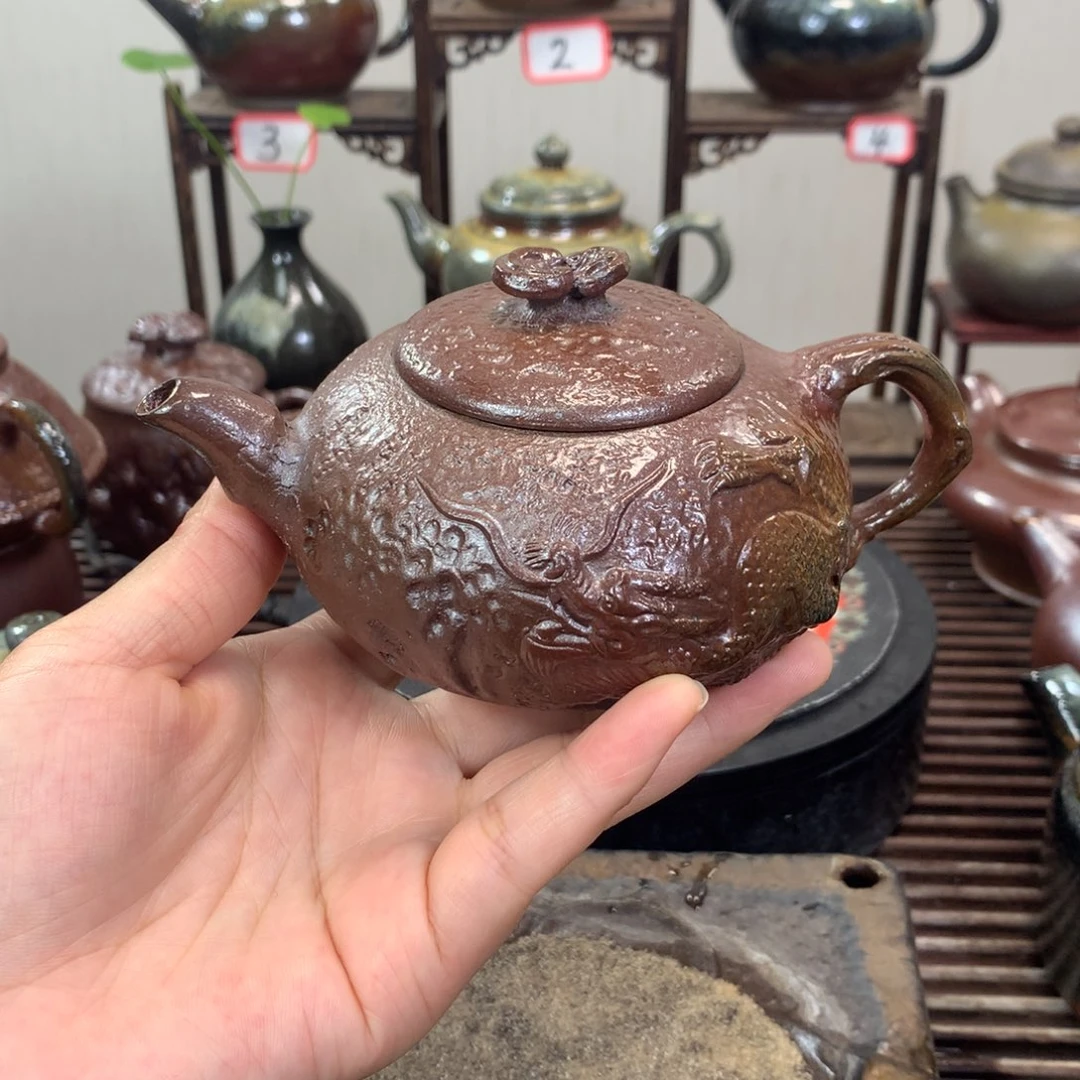 龘***㵘茶壶紫砂紫泥制作