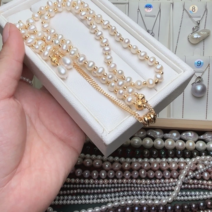 淡水珍珠未镶嵌颈饰