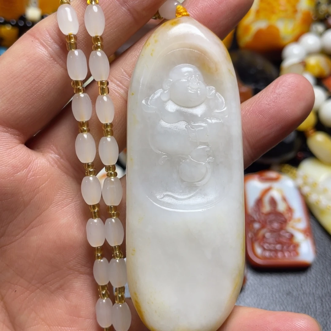 和田玉未镶嵌颈饰