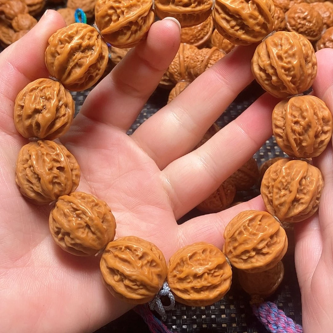 文玩核桃手串粗筋八棱