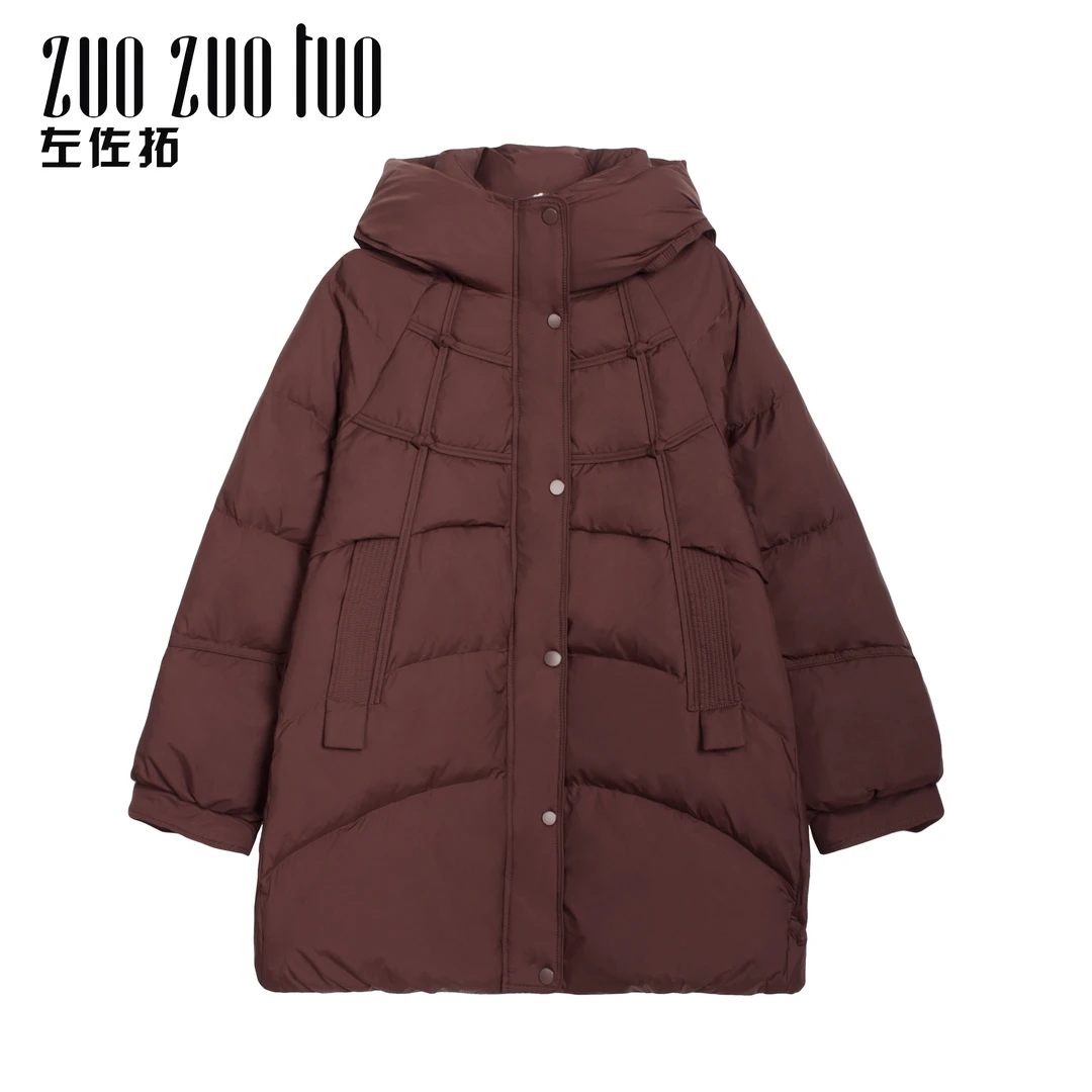 ZUOZUOTUO/左佐拓潮流冬季新款宽松百搭通勤加厚保暖羽绒服11776
