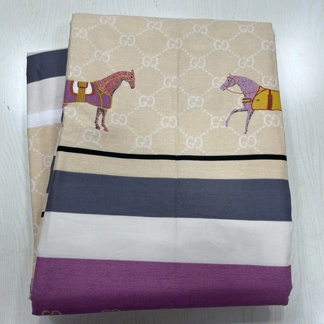 【双人被套】马到成功 尺寸200*230斜纹 时尚 印花 亲肤  轻奢