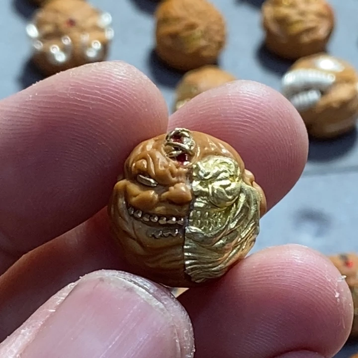 把件猴头核桃有封口