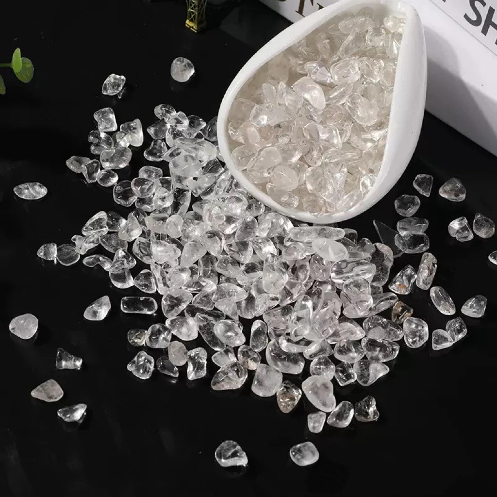 天然白水晶/碎石/消磁石200g净化饰品