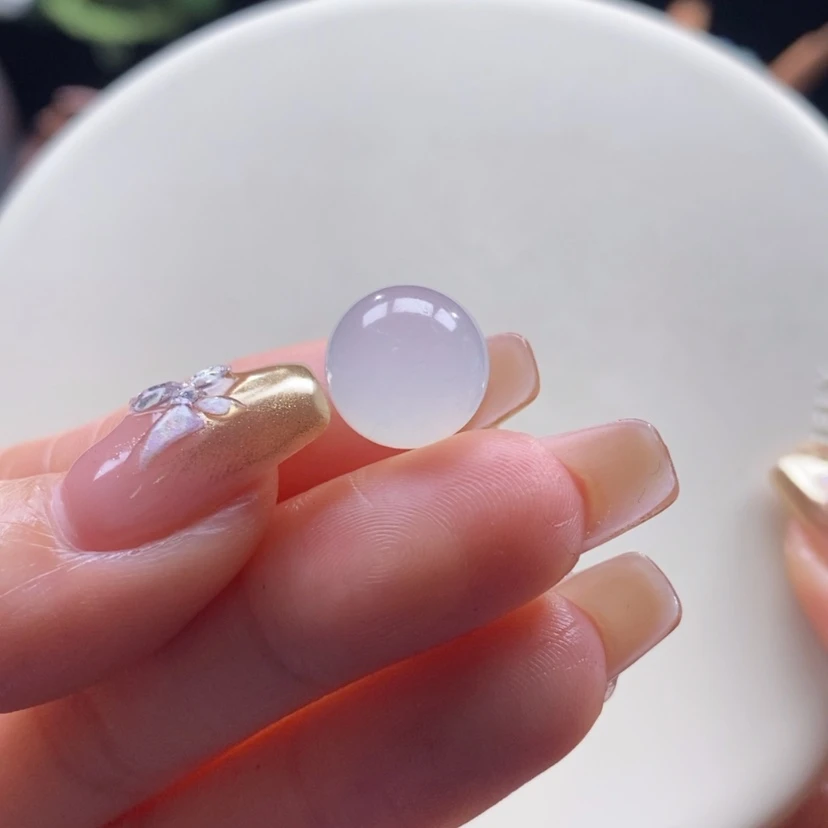 【闪购商品】翡翠颈饰未镶嵌翡翠冰小珠卡11.8mm