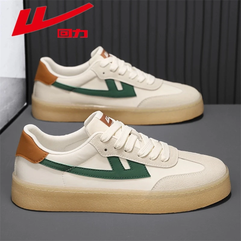 回力男鞋2025夏季新款低帮休闲鞋学生百搭时尚小白板鞋运动帆布鞋