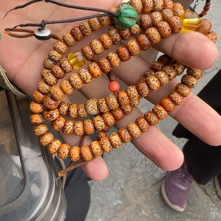 桑杰出品小元素配饰星月菩提念珠