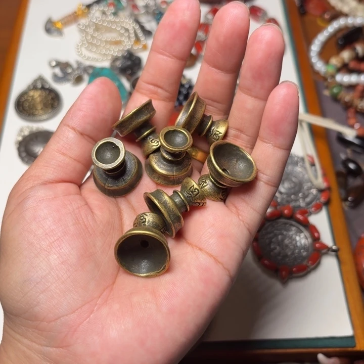 铜铁合金类铜菩提吊坠项链锁骨