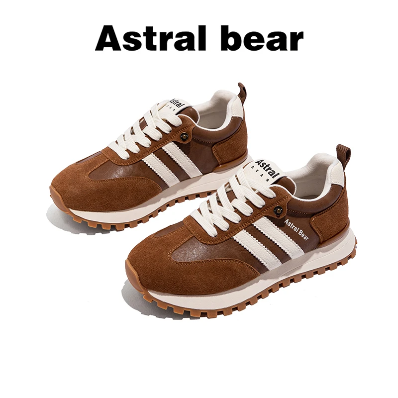 Astral bear/星速熊运动阿甘鞋防滑前系带时尚休闲鞋复古秋冬女鞋